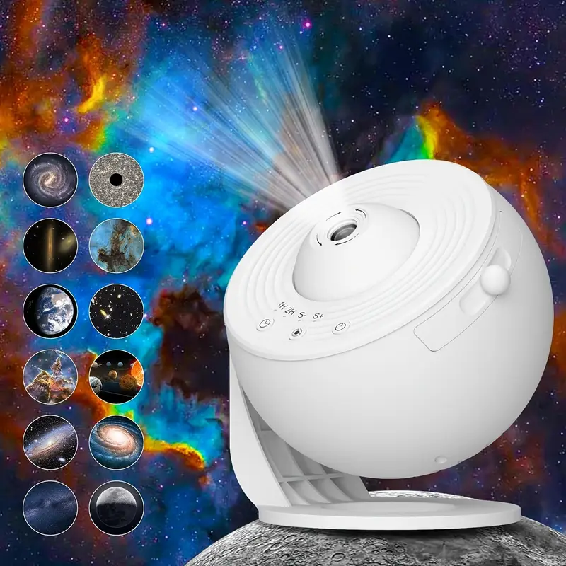 starry projector led light show with filmstrip film 360 rotation 3 button control usb powered home party use for bedroom game room ceiling decor details 0