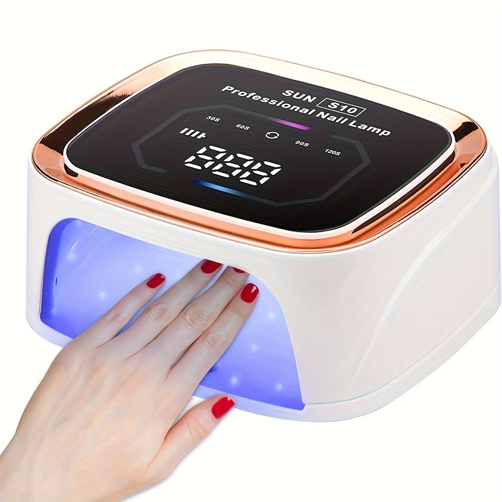 TEMU Cordless Rechargeable Led Nail Lamp For Gel Polish, Professional Dryer With & 4 Timer Settings, Portable Nail Light For All Gel Types, Salon And