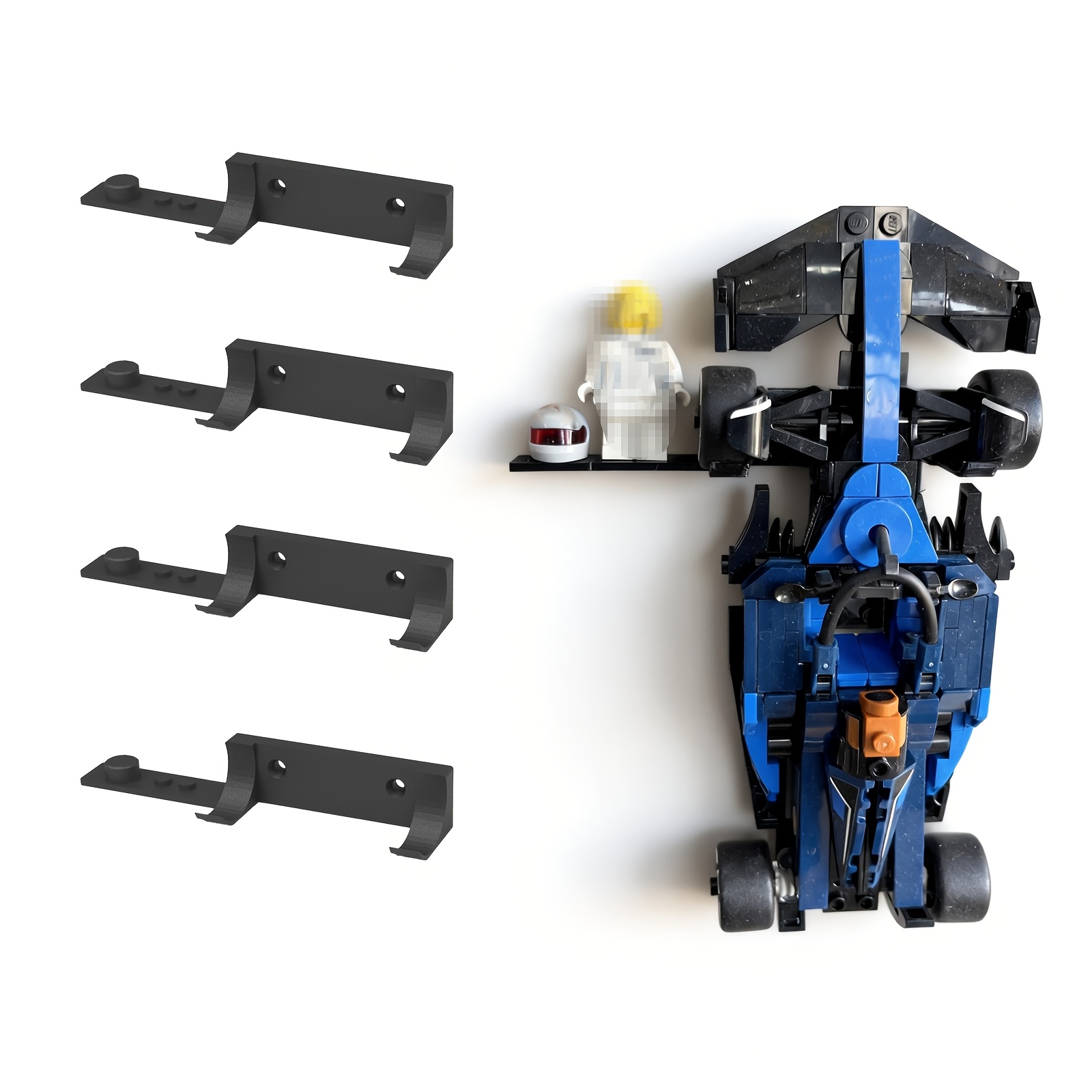 TEMU Wall-mounted Championship Series Racing Car Model Display Stand, Space-saving Wall Base, Suitable For Speed Championship Series, Figurines And