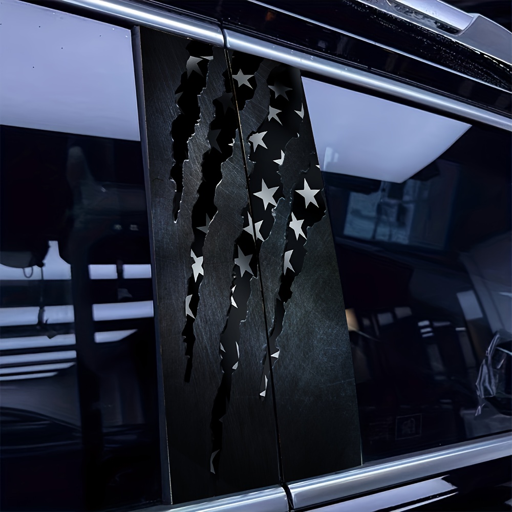 TEMU Set Of 2 Cartoon Car Stickers: Waterproof And Scratch-proof, Compatible With Any Car Model - Ideal For Vehicle Additions And Holiday Decor, Great For Laptops And Helmets