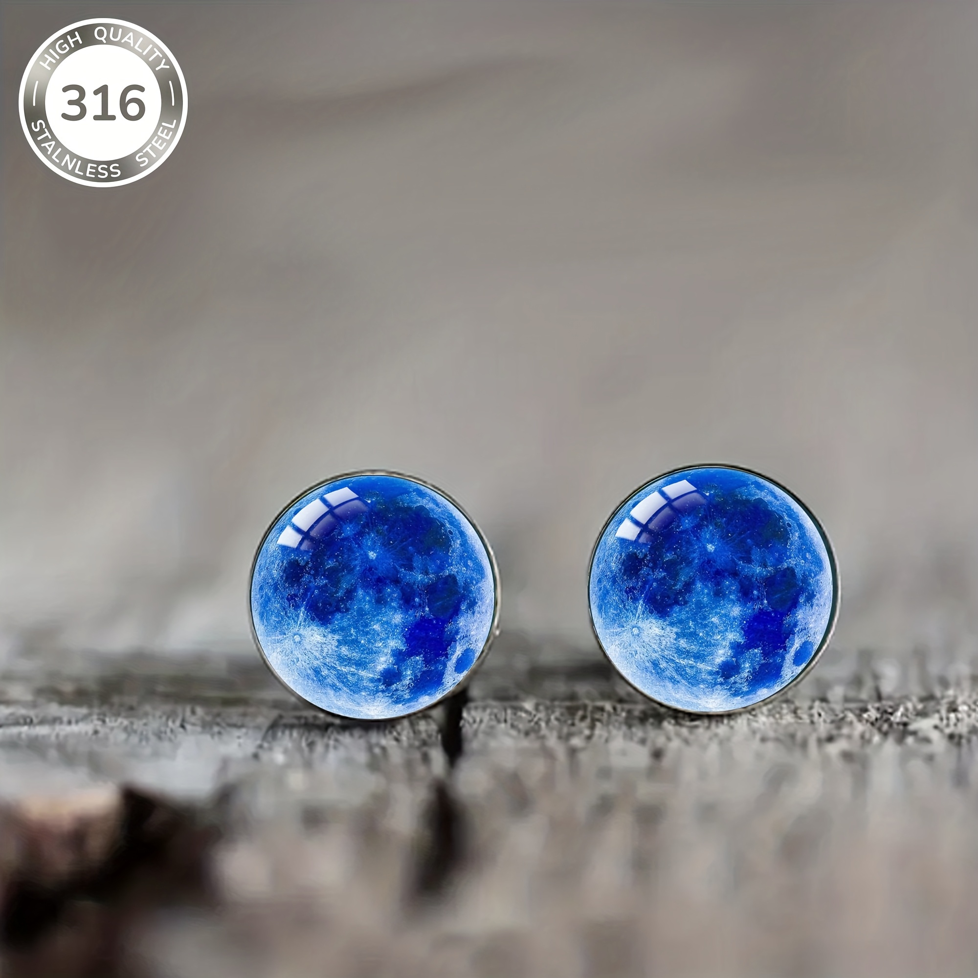 1pair Light Pattern Steel Ear Studs, Style Men's And Women's Festival Wear Jewelry Earrings, Christmas Gifts