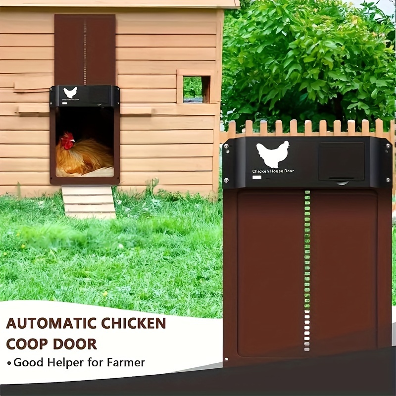 

smart Access" Automatic Chicken Coop Door Opener - Battery-powered, Easy Installation For Poultry & Small Animal Houses