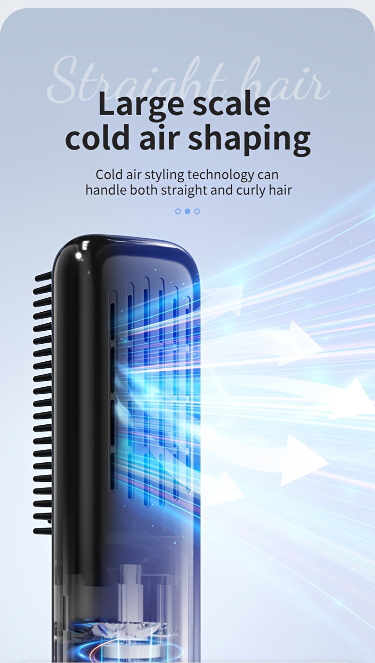 2025 Nieuwe Draadloze Draagbare Negatieve Ionen Stijltang, Snel, Slim Digitaal Display, USB Opladen, Compact en Lichtgewicht Ontwerp, Perfect voor Thuis en Reizen, Ideaal Cadeau voor Vrouwen, Professioneel Styling Gereedschap