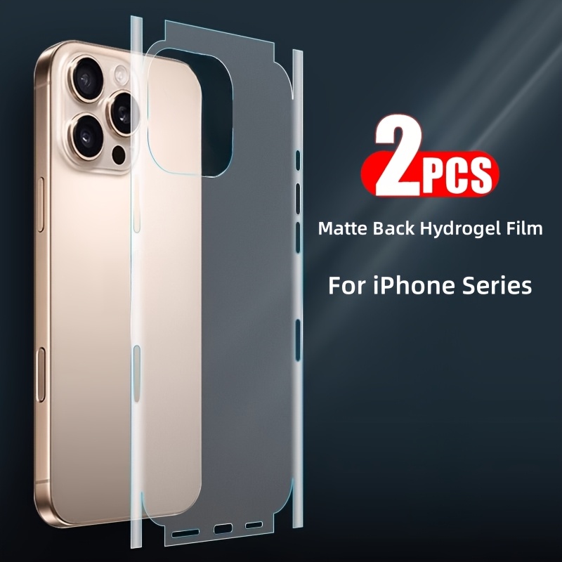 2pcs Matte Back Films Suitable For Iphone 16 Pro Max Phone Protective Film For Iphone 15 Pro Max Back Cover 14 Pro Max/13 Pro Max