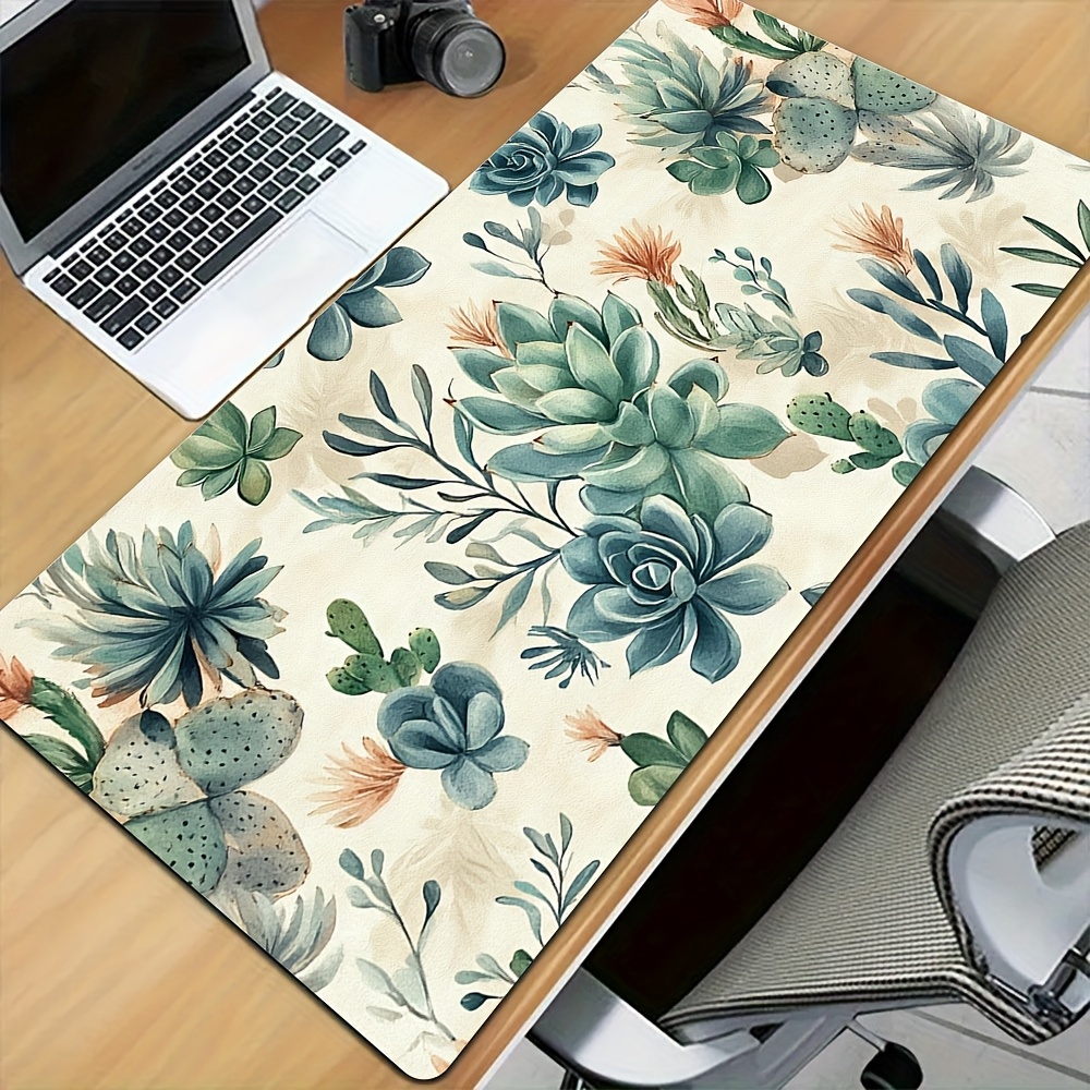 groes pflanzen-papa-mauspad 39,88x79,76 cm rutschfeste gummibasis  schreibtischunterlage mit lebendigem topfpflanzen-design fr bro &  heimwerkplatzdekoration - bro- & schulbedarf - Temu