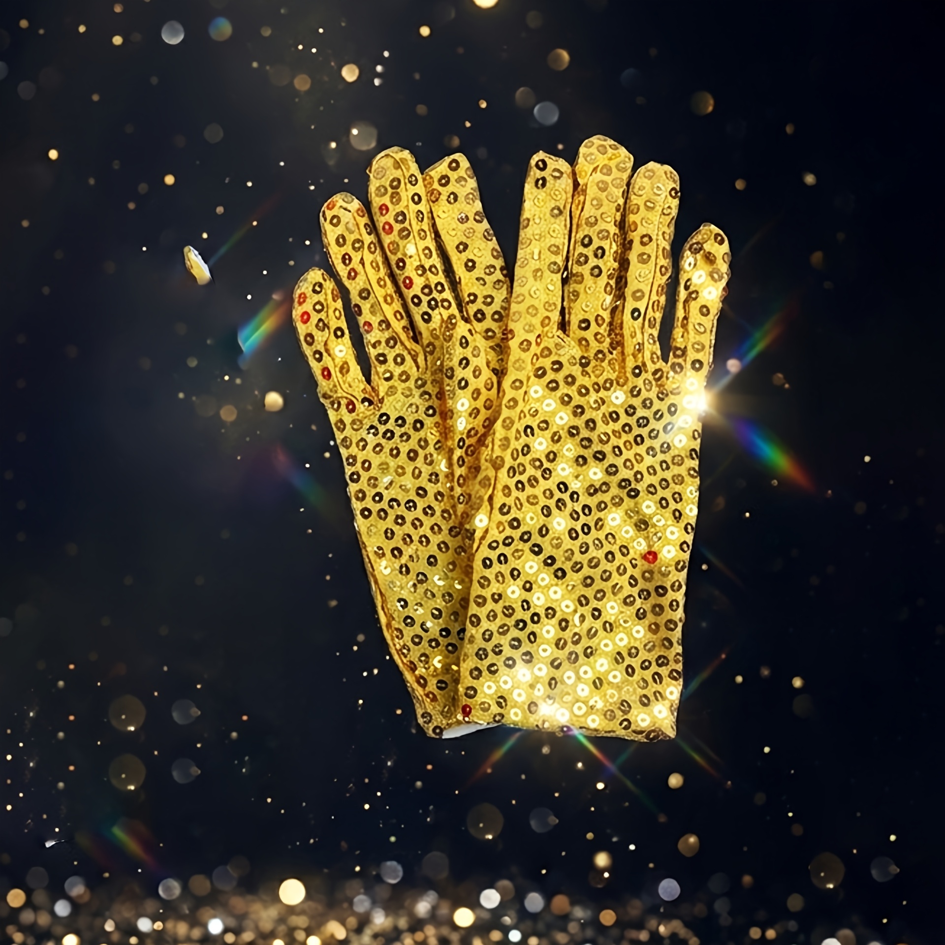 TEMU 1 paire de gants de fête à paillettes phosphorescents pour danse, mode, bar, bal de promo, spectacle, Halloween pour adulte, Noël