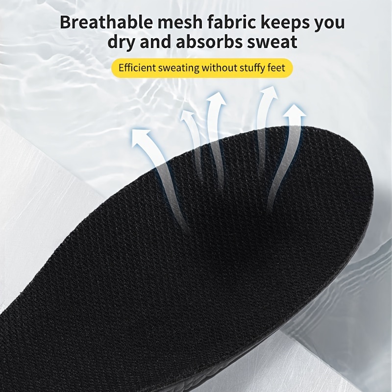 1pair Inner Heightening Insoles, Men's And Women's Invisible Comfortable Soft Sole, Sports Shock Absorption Sweat-absorbing Insoles