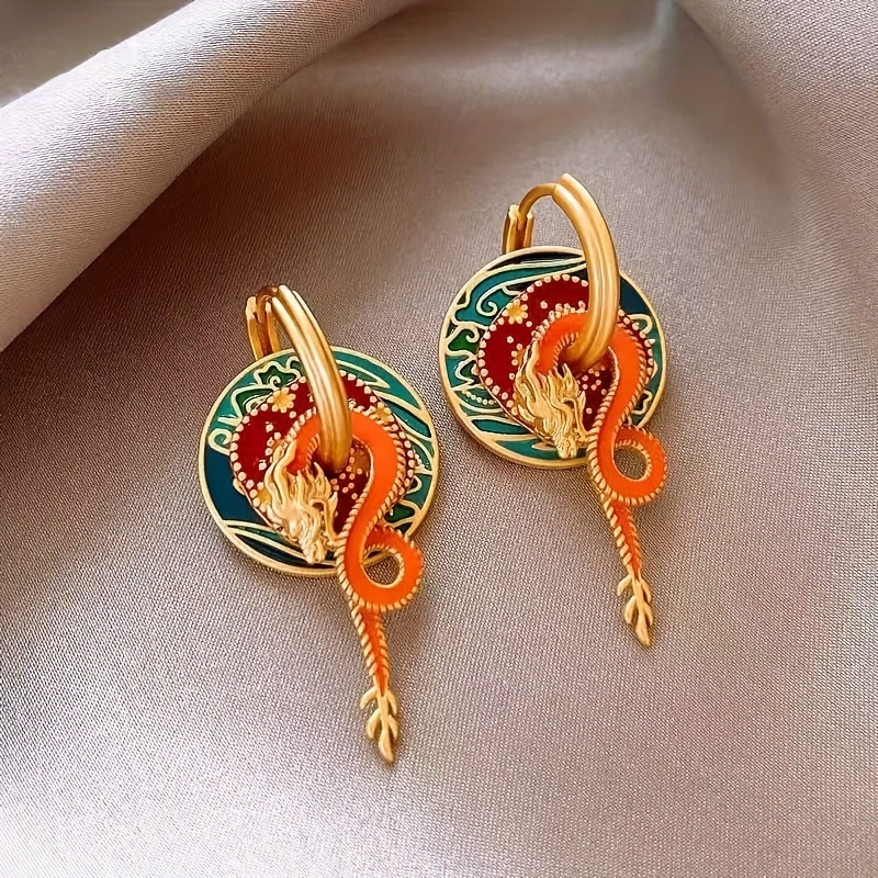 TEMU European And American Classic Versatile Fashion Earrings, Vintage Light Luxury Ear Accessories