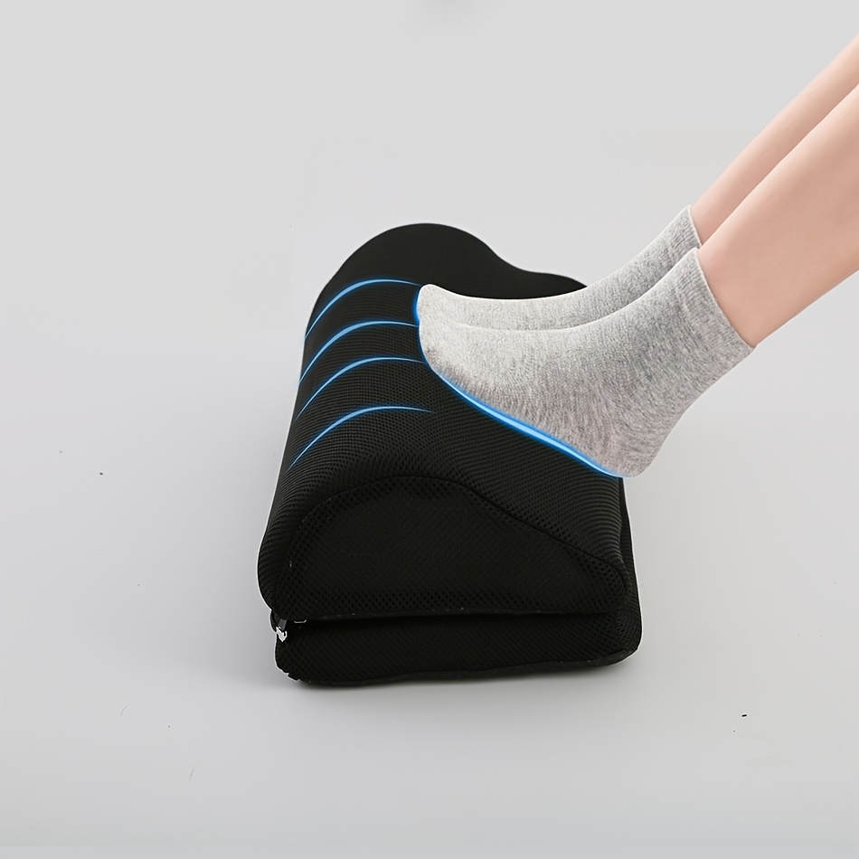 Image of Under Desk Footrest, Ergonomic Footrest, Adjustable, 2 Optional , Footrest Desk, High Density Foam, Non-slip Footstool For Home, Office & Gaming