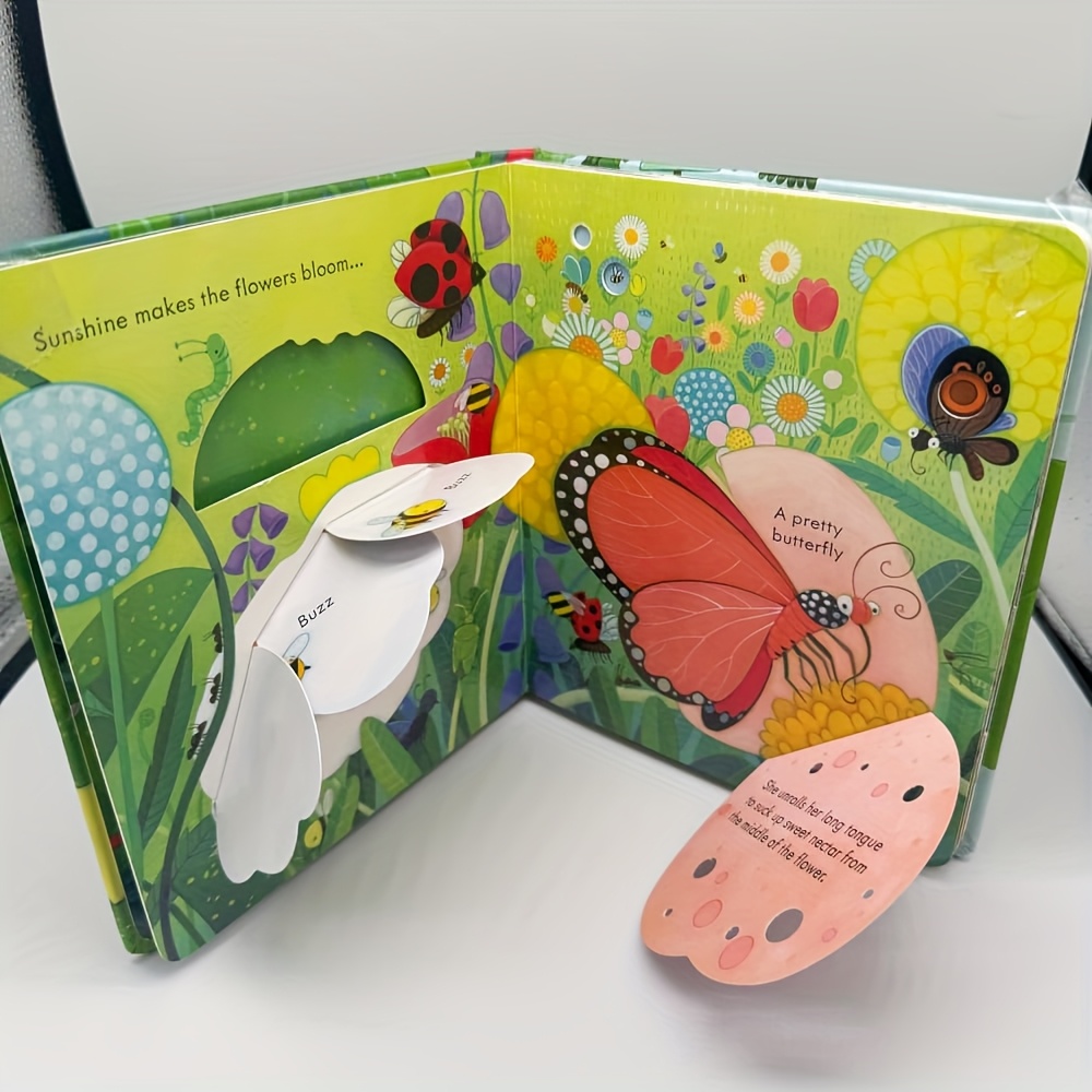 Compact Durable "Garden" Cardboard Book for Early Readers