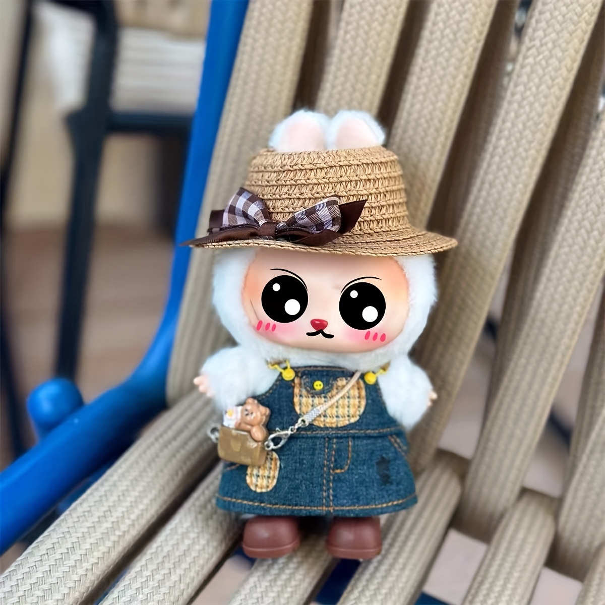 Set De Ropa Y Accesorios Para Muñeca Labubu De 17 Cm – Incluye Sombrero Y Bolsa, Sin Muñeca