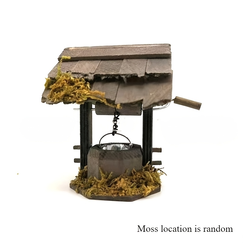 1:12 Dollhouse Mini Outdoor Garden Wild Scene Pastoral. Well Random Color
