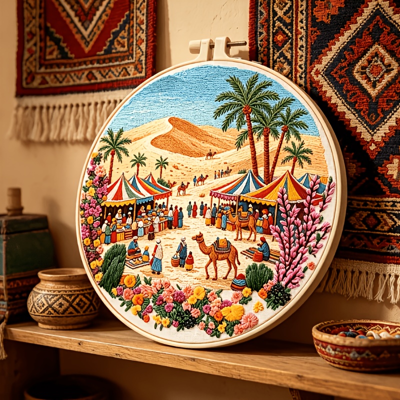 Desert Market Handmade Material Pack Embroidery Kit