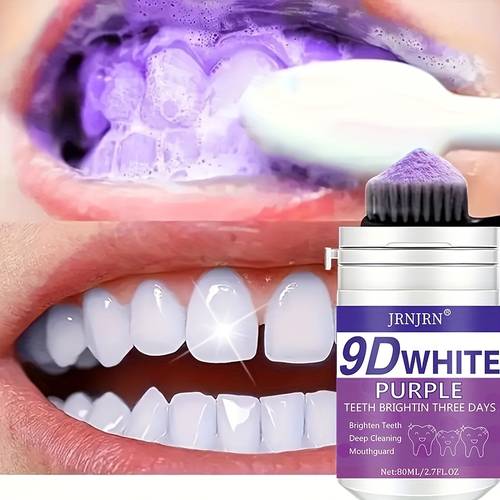 gentle deep cleaning teeth whitener purple teeth powder 2 7fl oz deep cleaning mild formula ideal for travel gifts gentle formula with ingredients for daily oral care