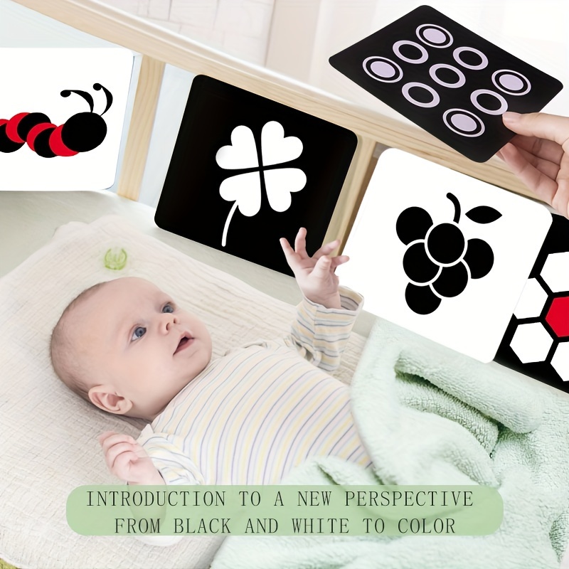 Cartes en noir et blanc pour bébé : développer son acuité visuelle - Bébé-câlin  expert de l'enfance. Accompagnement pour bébé et parents.????