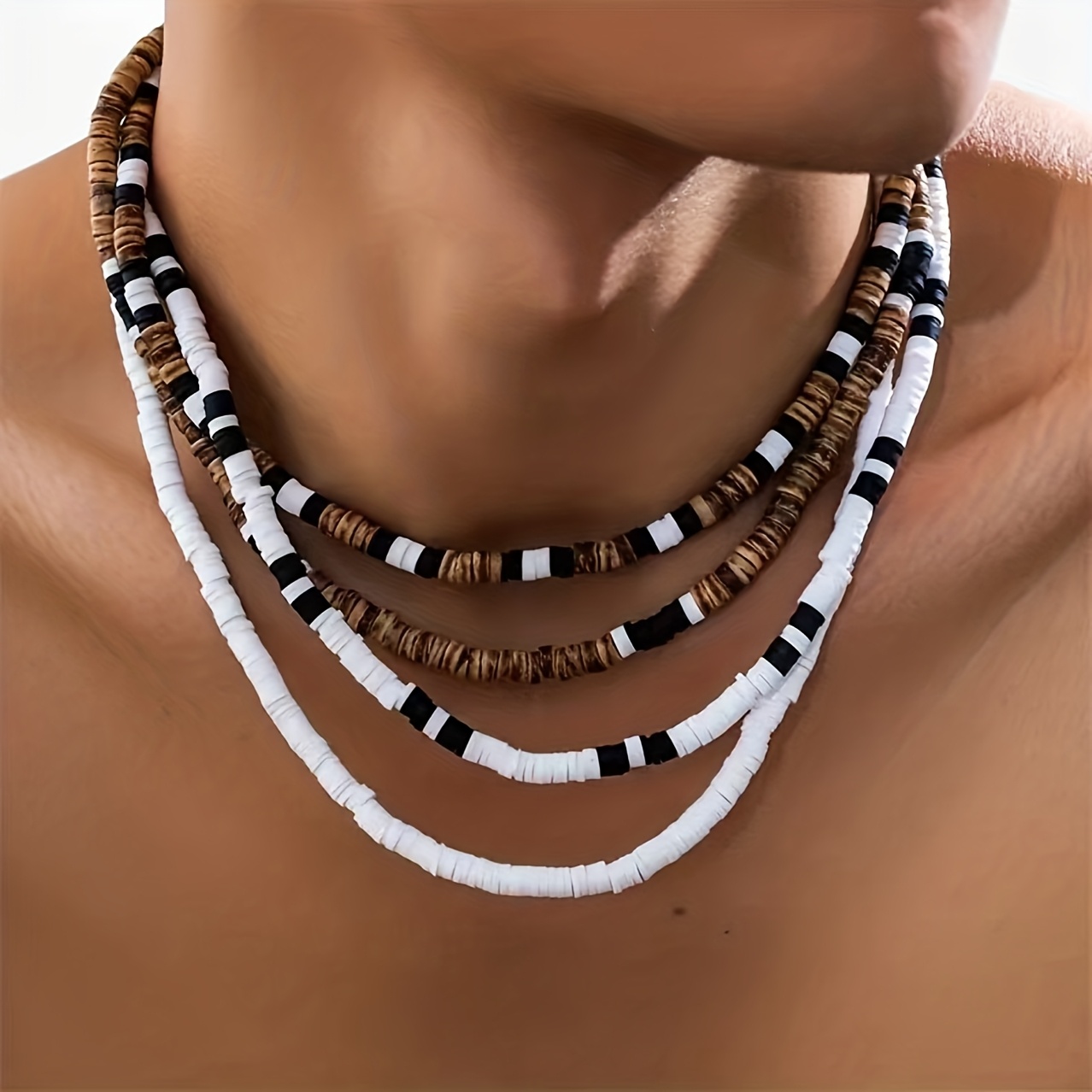 HANA LIMA Leather Surf Chain Necklace – Unisex Maori Style Beach Jewelry - View #5