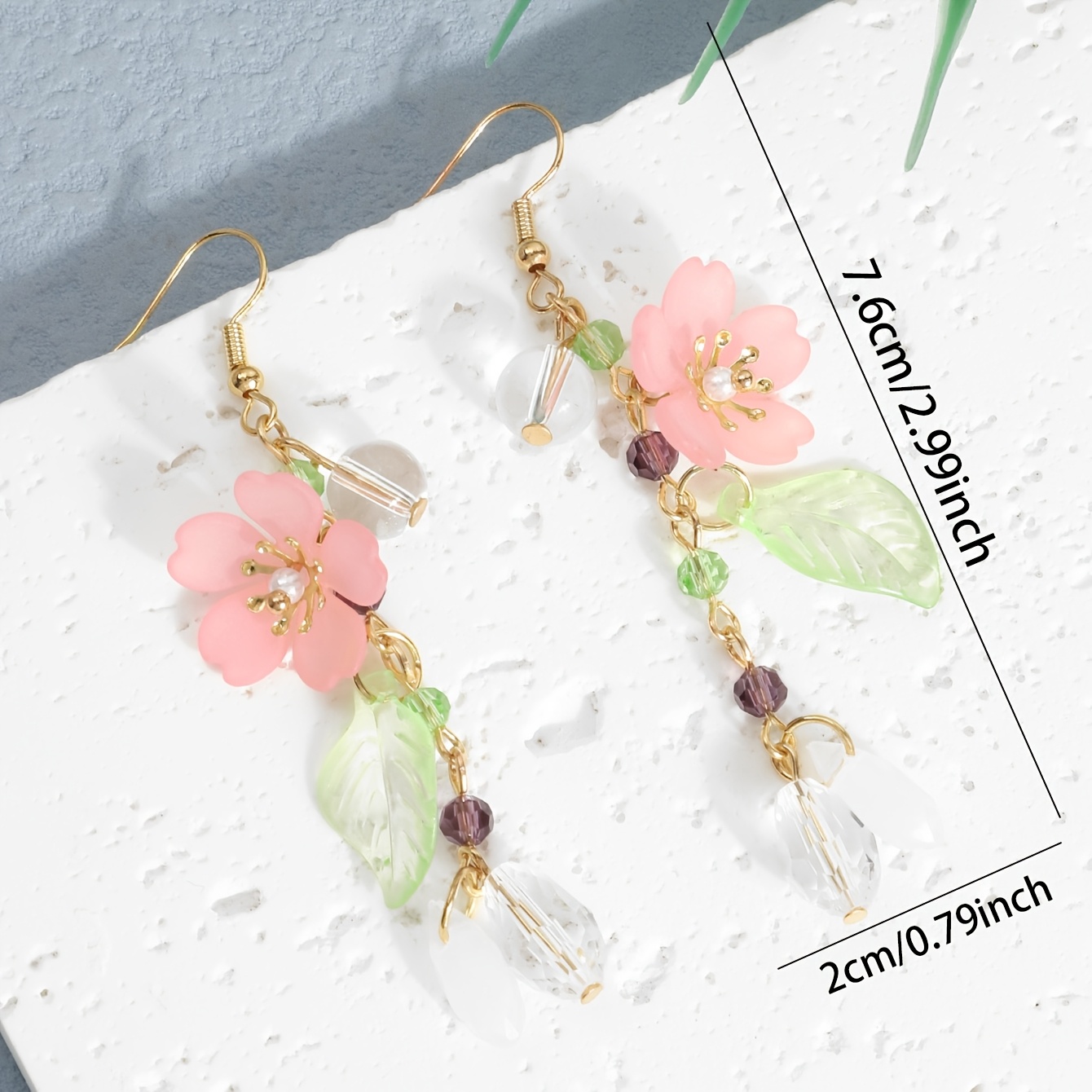 Women's Su Long Earrings, Bell Orchid Retro Cute Earrings