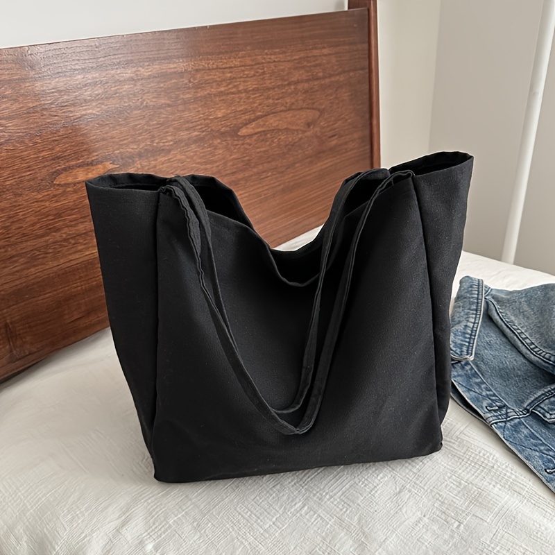 women's large capacity tote bag minimalist korean style Temu