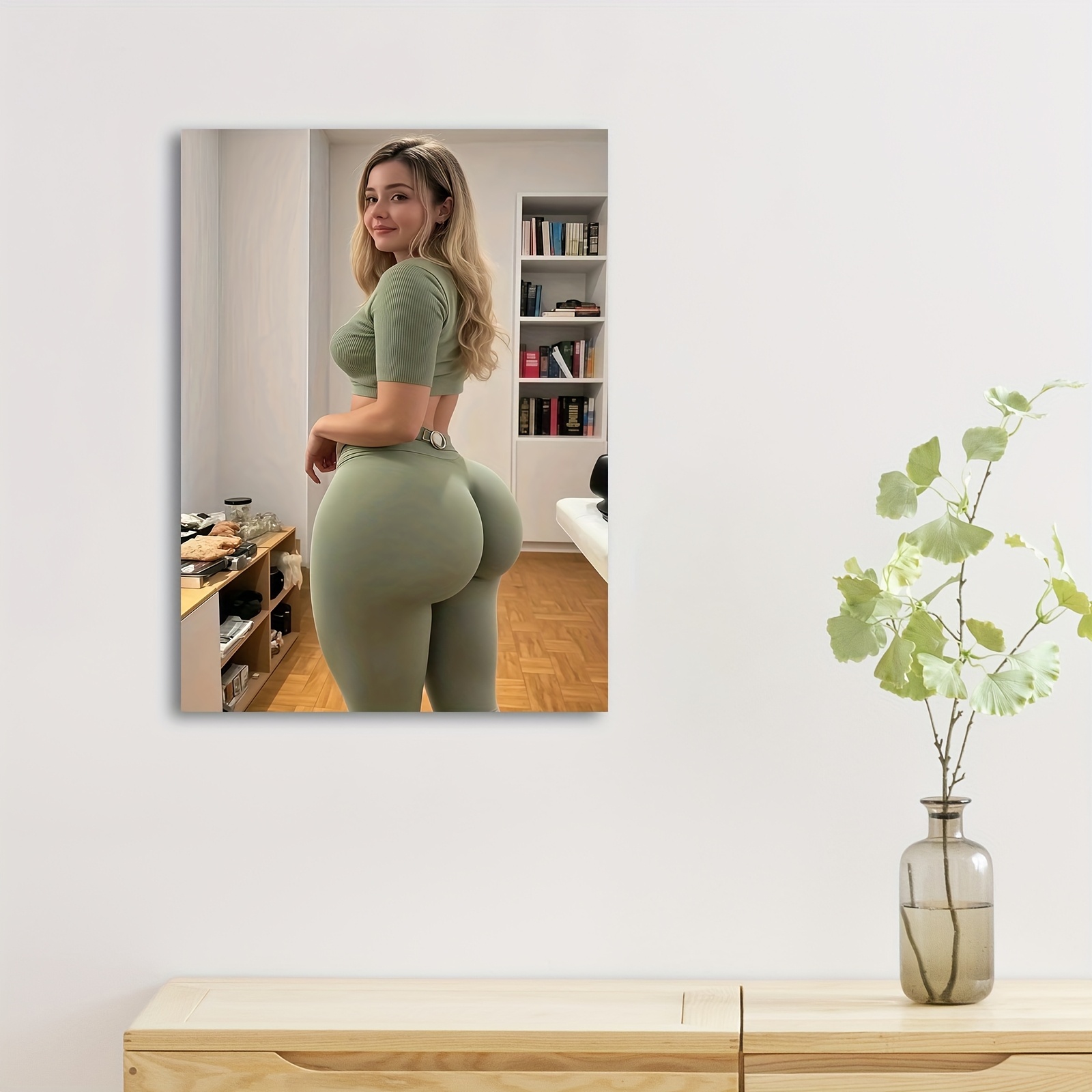 2d flat 1pc unframed canvas wall art vibrant anime style   poster with curvy figure 45 72x30 48 cm indoor outdoor use   bedroom living room   bedroom artwork sensual female portrait detailed illustration 2d flat design indoor wall decor anime wall art detailed illustration anime room decor 0