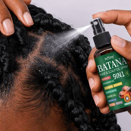item picture batana hair spray strengthening hair care batana biotin rosemary onion oil suitable damaged fragile hair breakage and frizz enhances scalp health fits all hair types hair serum smoothing spray leave in conditioner