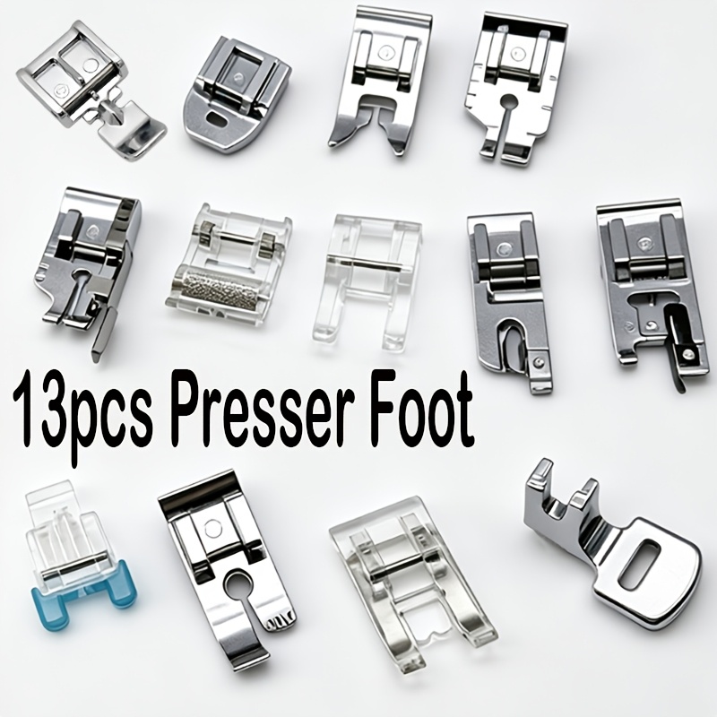 TEMU Presser Foot Set 13pcs Sewing Machine Feet For Brother Kenmore Low Shank Sewing Machine Use