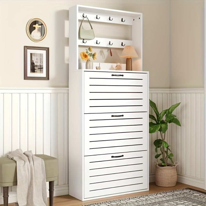 skohylla skåp dörrar och krokar för skor – rymmer - Temu Sweden