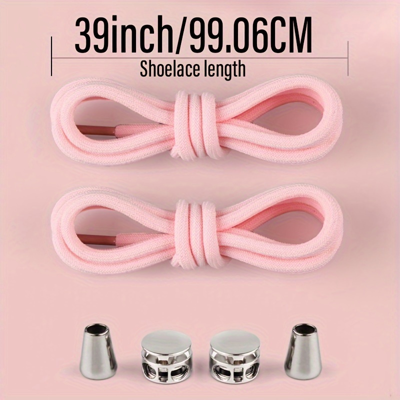 1 Pair Durable Metal Round Shoelaces, High Elasticity More Convenient To Wear Out, Suitable For Boots