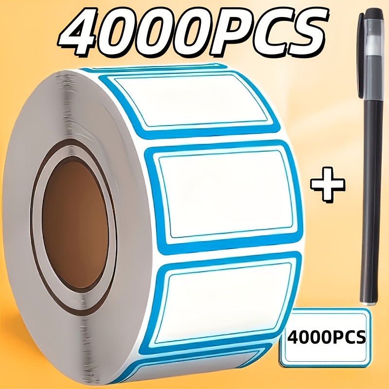TEMU 4, 000 Colorful Freezer Labels (with Pen)residue-free Peel And Stick-ideal For Food Containers And Bottles-reusable Freezer Stickers, Pantry