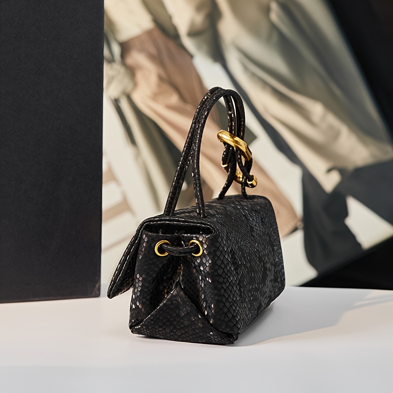 Clutch Tasche Schlangenoptik Stilvolle Damen Handtasche