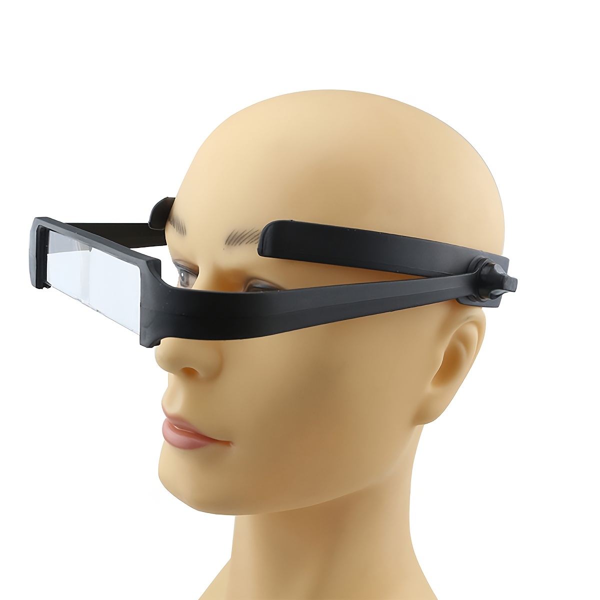 diamond painting embroidery 1 6x 2x 2 5x 3 5x adjustable head mounted magnifier lightweight and simple head   with replaceable 4x lenses for elderly reading maintenance assistance details 1