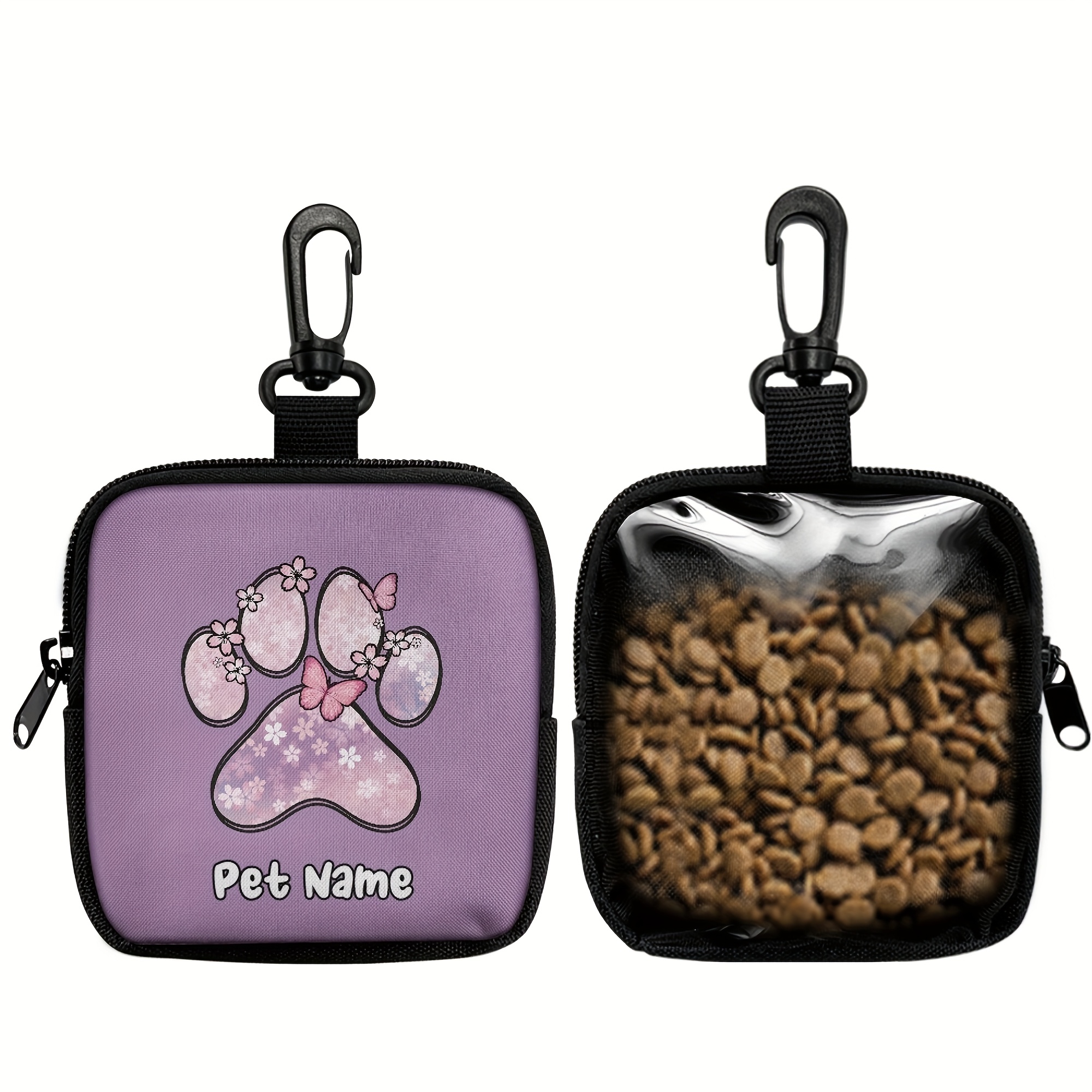 TEMU Customized Dog Treat Bag With - Portable Pet Training Pouch - Storage For Pet Treats And Toys, Dog Waste Bags, Mini Lipstick Makeup Bag, Zip