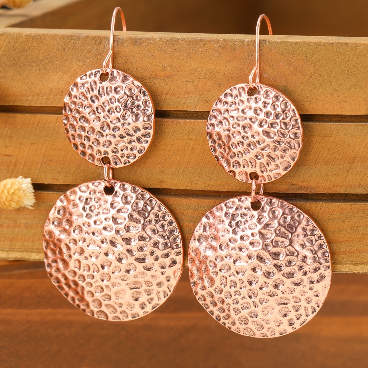 TEMU Vintage Ethnic Style Pendant Women's Earrings, Suitable For Vacation, Leisure, Entertainment, Parties, Gatherings, And Daily Wear