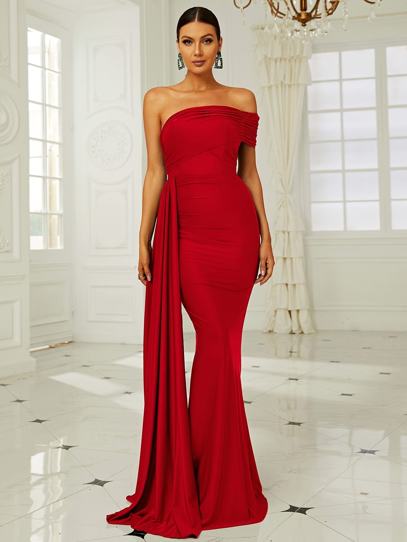 bodycon maxi dress formal Shiny Sequined Tube Top Bodycon Birthday Short Skirt Homecoming Dress main image 0