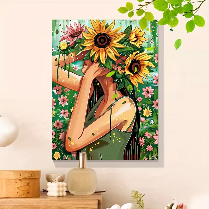 Beginner DIY Painting & Drawing Kit - Flower Girl