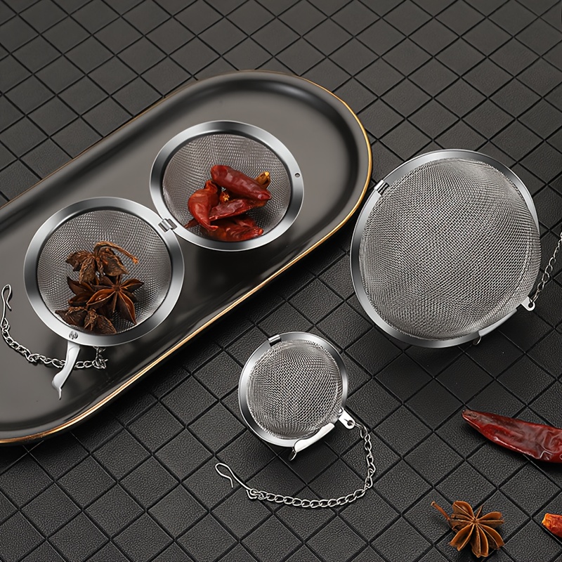 1 Paquete Bola de Condimentos de Acero Inoxidable 304, Infusión de Té, Preparación de Sopa, Filtro de Especias para Hot Pot, Colador de Té Creativo, Utensilio de Cocina