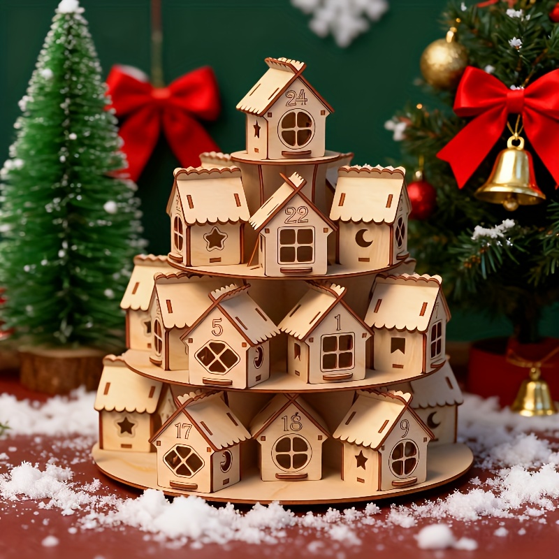 TEMU Craft Your Own Festive Home Ornaments With This Set Of 24 Easy-to-assemble Pieces. Boost Your Crafting With Non-electric Decorations, Suitable