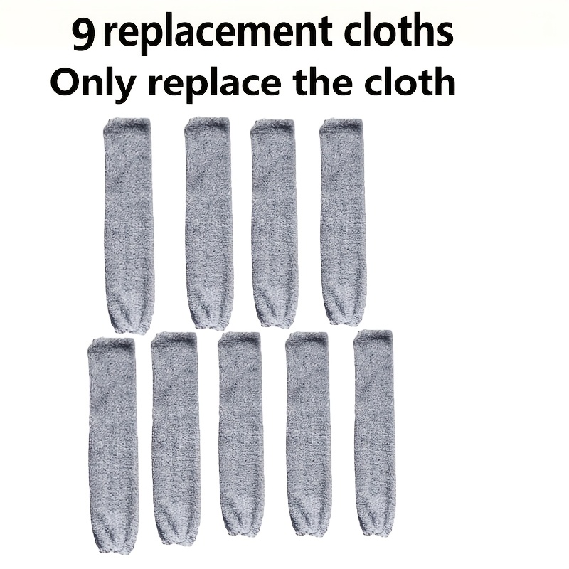 9pcs Microfiber Mop Pads - & Dry, Streak-free Cleaning Cloths For Home Use, Reusable Mop Pads, Replacement Pad, Household Cleaning Cloth