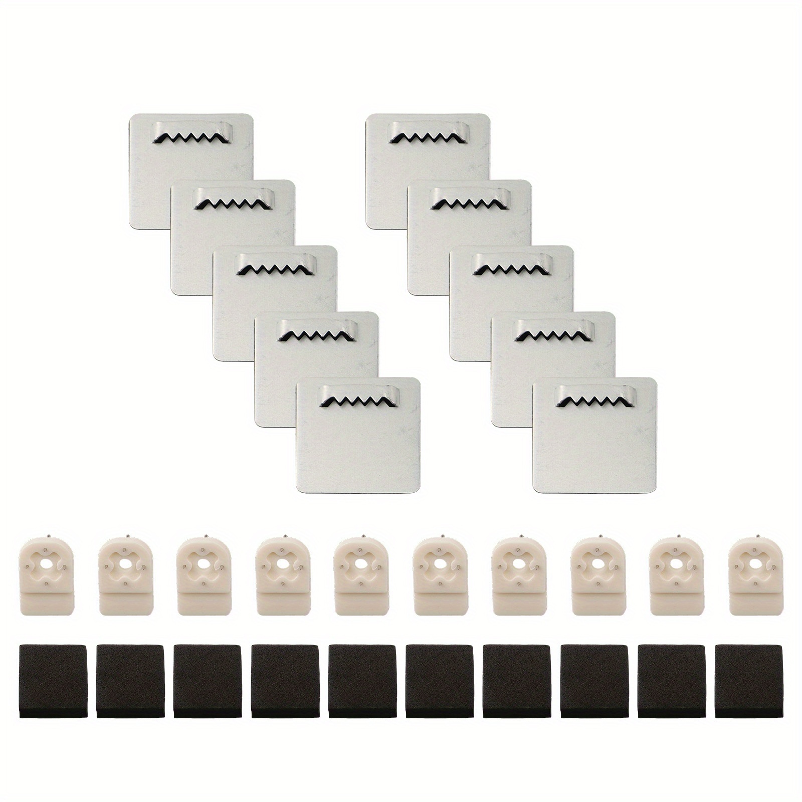 10pcs Photo Frame Hanger Metal Wall Mount Hooks For Bathroom Mirror Hanging Heavy Duty Picture Frame Hangers With Glass Support, Utility Hooks