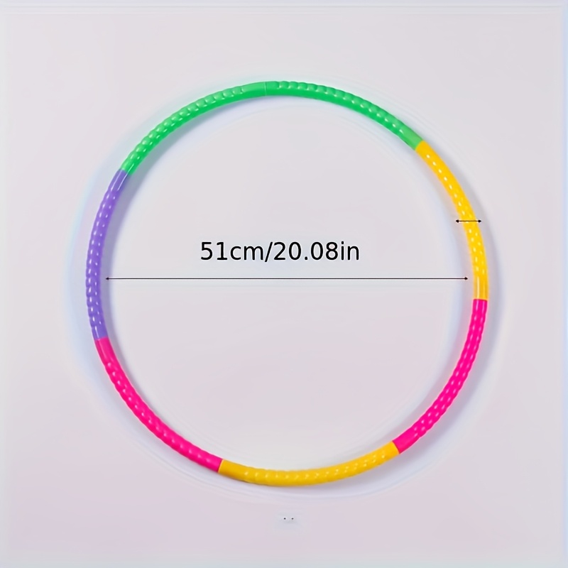 Image of Toy Color Hoop, Children's Detachable Hoop, Fitness Waist Exercise Ring, Plastic Sports Hoop, Adjustable Weight And Size Plastic Hoop, Party Game, Sports Gymnastics Toy, !