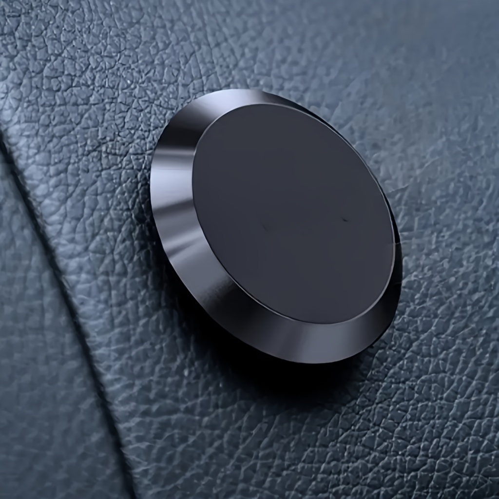 Image of 1pc 360 Free Rotation Magnetic Car Mobile Phone Holder Universal Flat Paste Dashboard Stand Metal