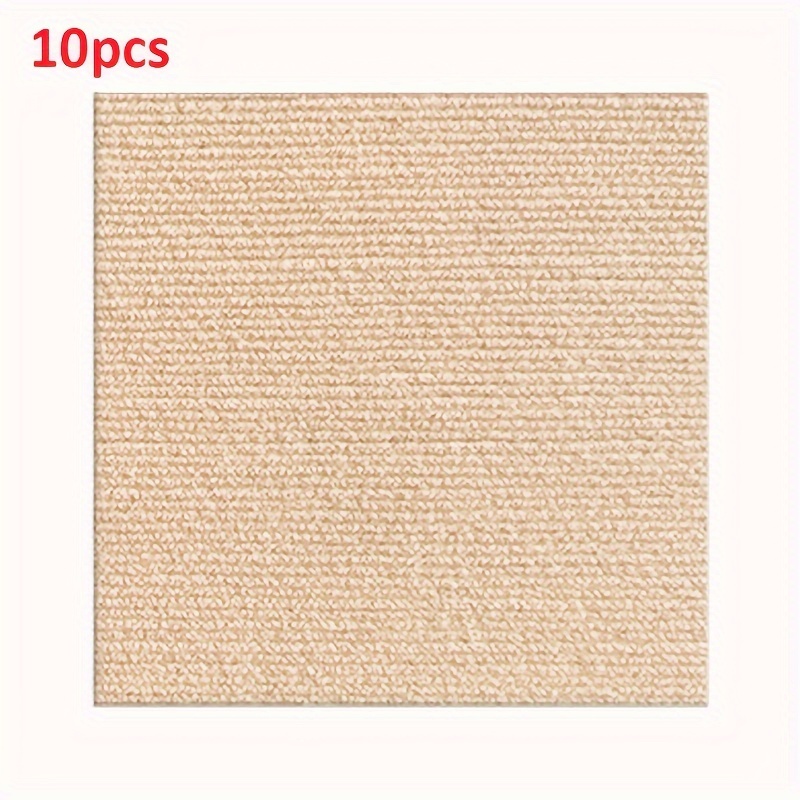 Image of 10/12/28-pcs Square Mat, Self-adhesive, Non-slip, Easy To Sweep, Suitable For Bedroom, Living Room, Kitchen, Office, And Porch Decor, Splicing Square Cement Non-slip Floor Sticker, 30cm X 30cm