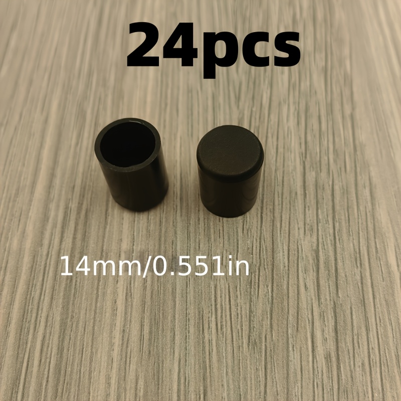 TEMU 24pcs Non-slip And Scratch-resistant Rubber Chair Leg Caps, Featuring A Round Design Protection. Suitable For Office And Home Furniture, In
