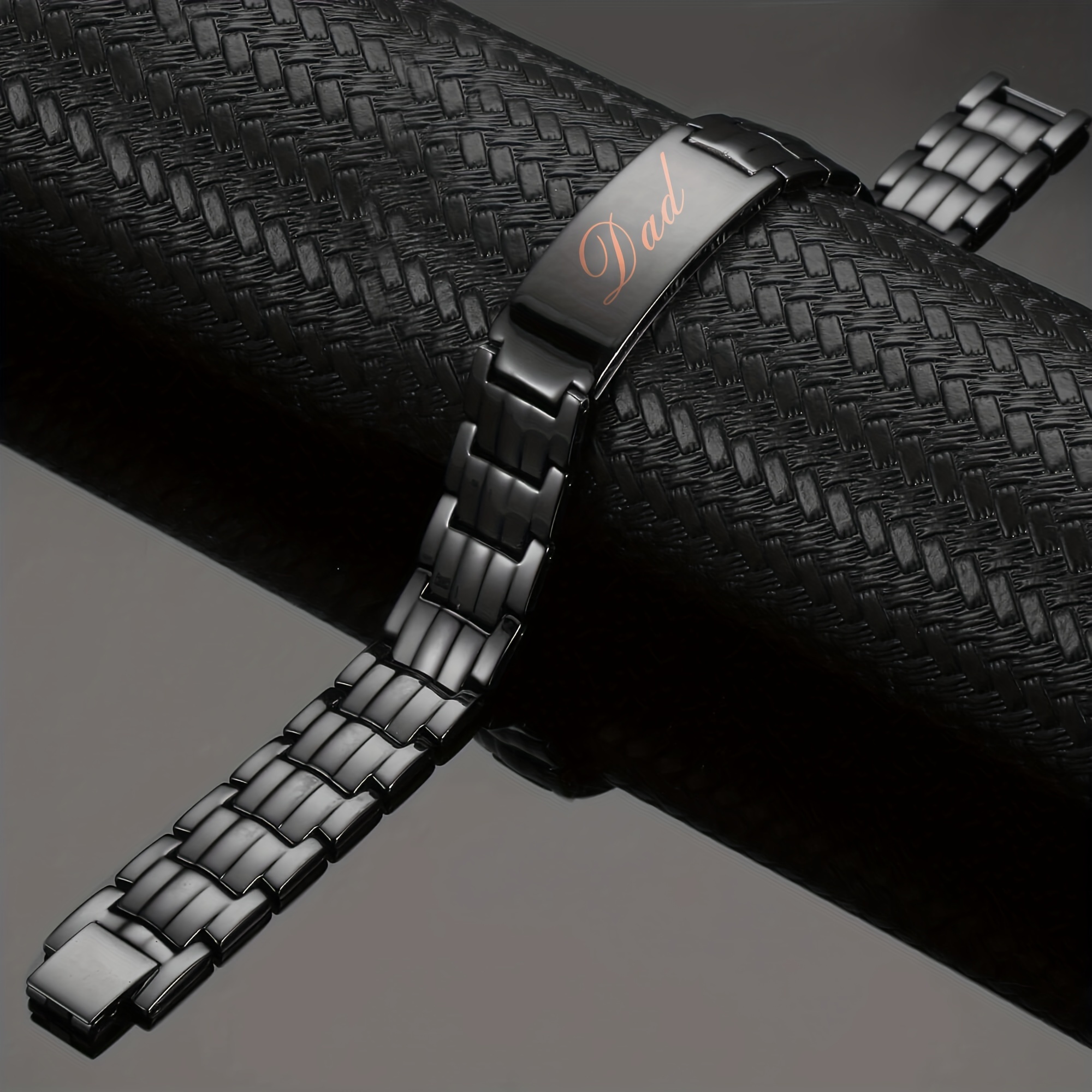 Men's Magnetic Bracelet with Magnets, Adjustable Gift for Dad