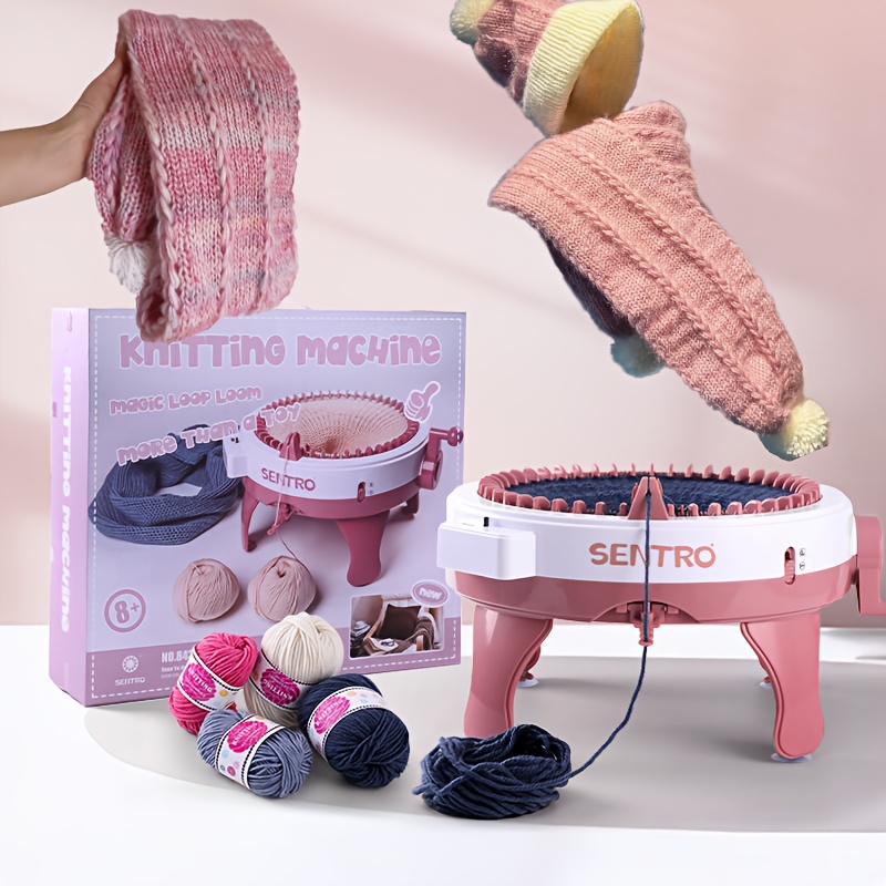 

Valentine's Day Knitting Machine 40/48 Needle Crochet Machine Automatic Knitting Clothing Tool Diy Knitting Tool For Hat, Scarves, Gloves, Socks