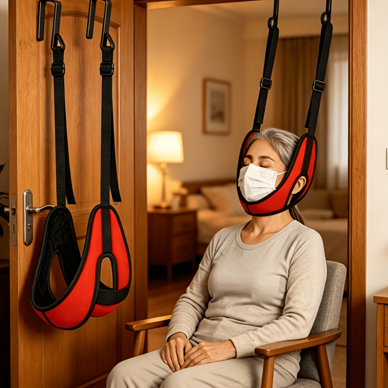 Over-the-Door Resistance Band with Adjustable Support