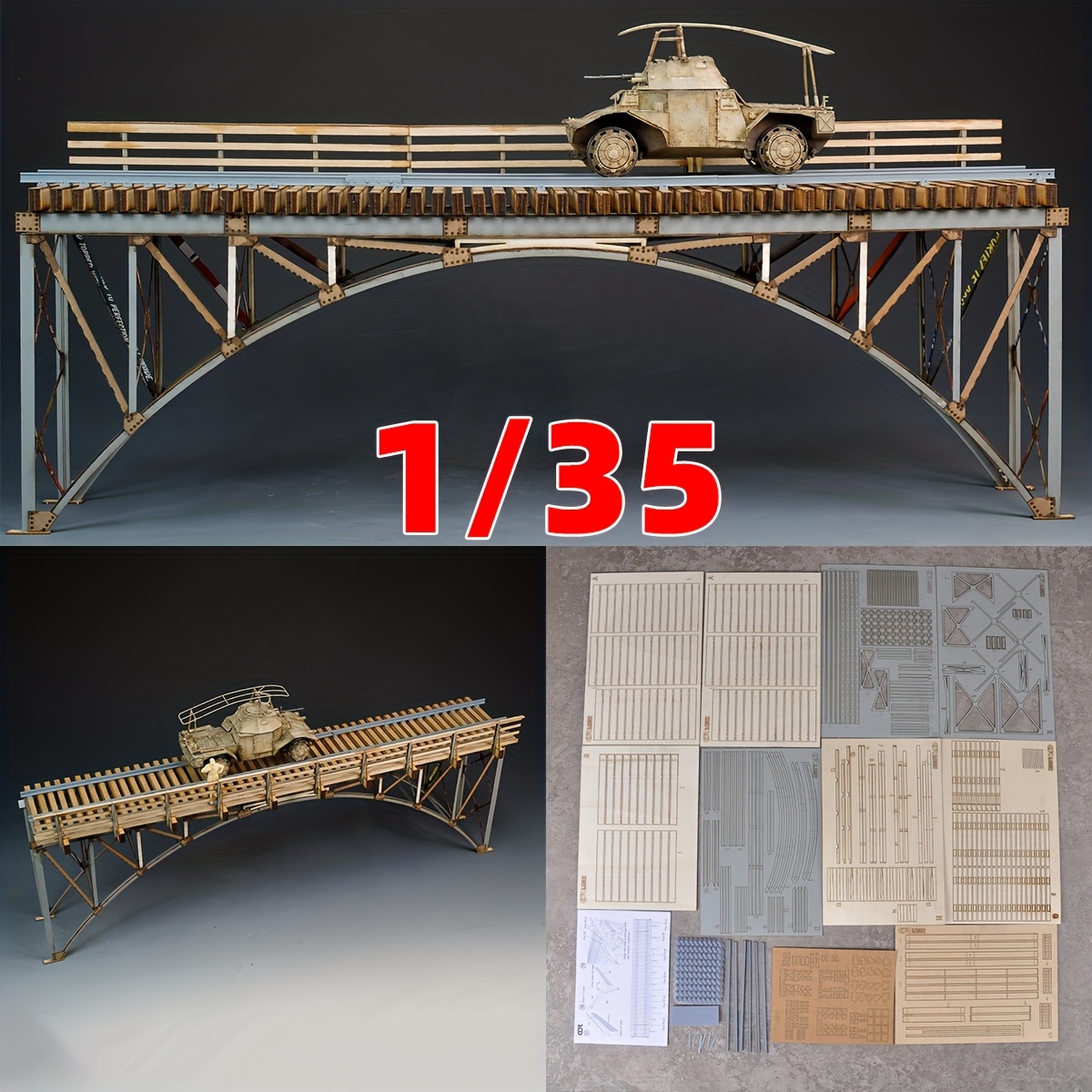 Assembly Architectural Model Sand Table Bridge Kit
