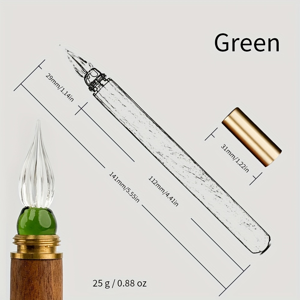Seamiart 1pc Glass Dip Pen, Perfect For Calligraphy Students And As A Writing Stationery Gift