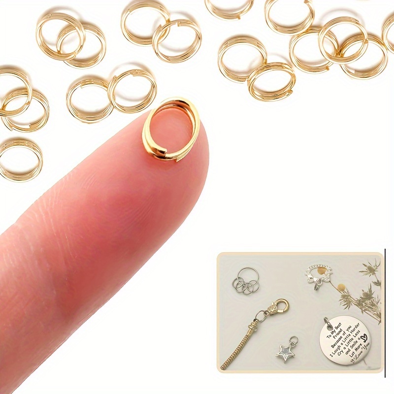 

50pcs/100pcs Small Key Rings Stainless Steel Split Rings Mini Functions On Connectors For Or Jewelry Making And Keychain Rings