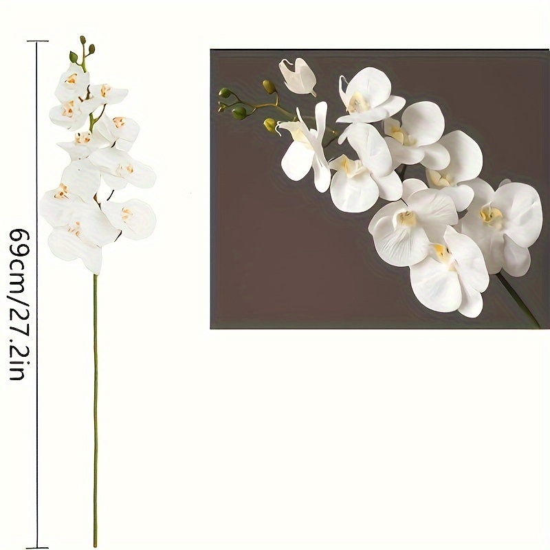 TEMU 27 Inch Artificial Flower, , Touch, Long , Vase, Home & , For Christmas, Halloween, Thanksgiving, , Tabletop Display, No Required