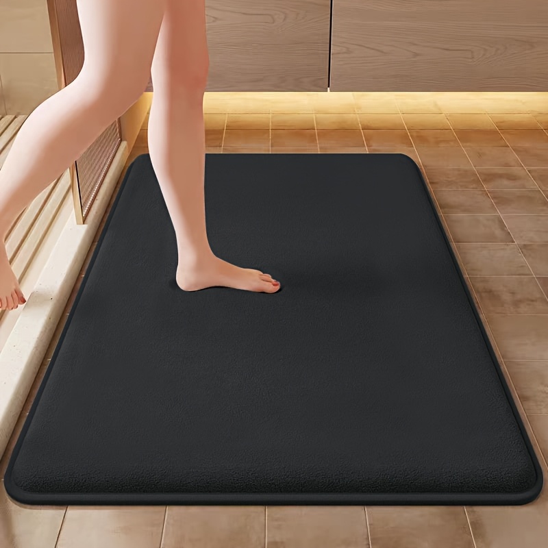 TEMU 1pc Memory Foam Bath Rugs Outdoor Vintage Absorbent Non Slip Cushioned Rug Long Strip Floor Mat Standing Mats Living Room Bedroom Kitchen Sink